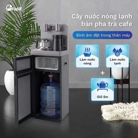 Cây nước nóng lạnh kết hợp bàn pha trà, cafe FujiE TBH1332E