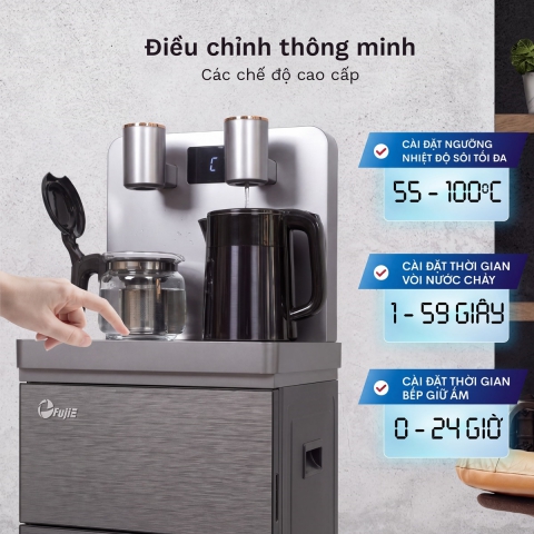 Cây nước nóng lạnh kết hợp bàn pha trà, cafe FujiE TBH1332E