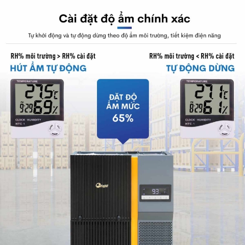 Máy hút ẩm công nghiệp FujiE HM-6240EN 3 pha thế hệ mới