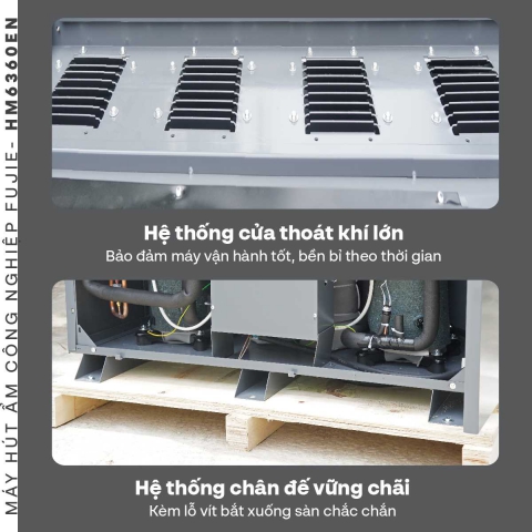 Máy hút ẩm công nghiệp FujiE HM-6360EN 3 pha thế hệ mới