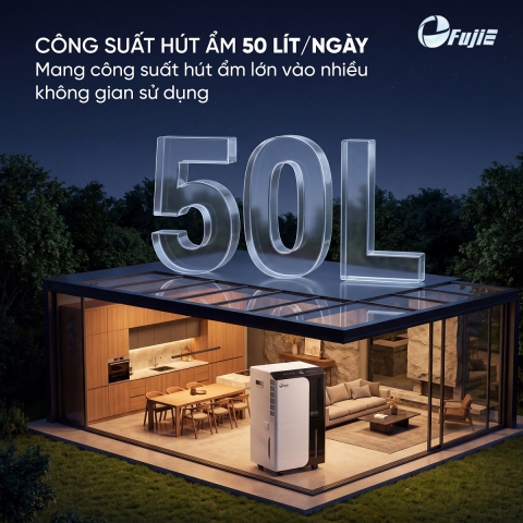 Máy hút ẩm công nghiệp FujiE HM-950EC NEW