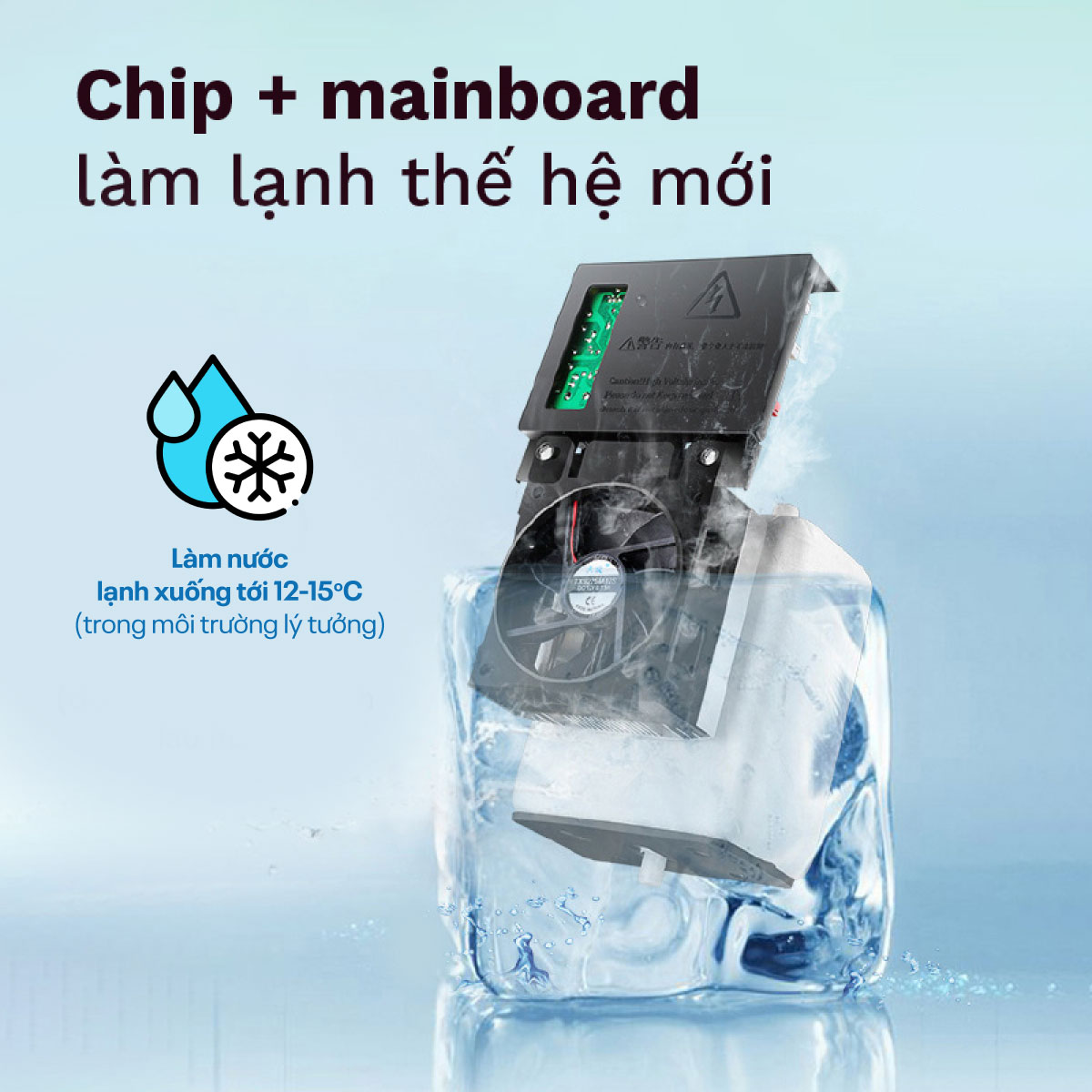 Cây nước nóng lạnh kết hợp bàn pha trà, cafe FujiE TB245