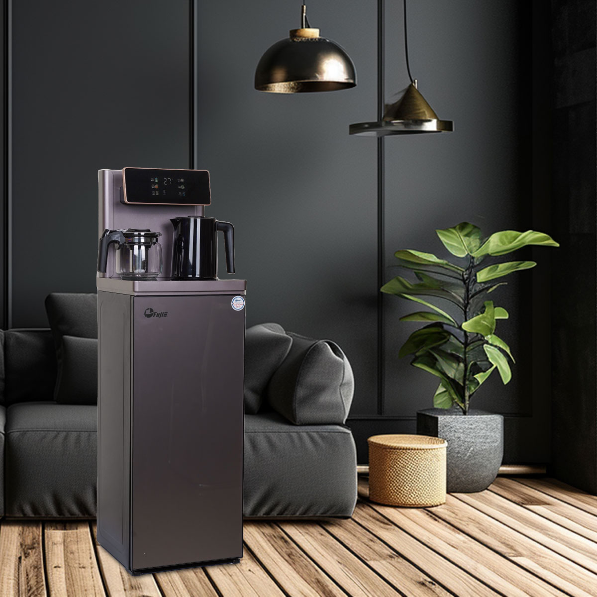 Cây nước nóng lạnh kết hợp bàn pha trà, cafe FujiE TB245