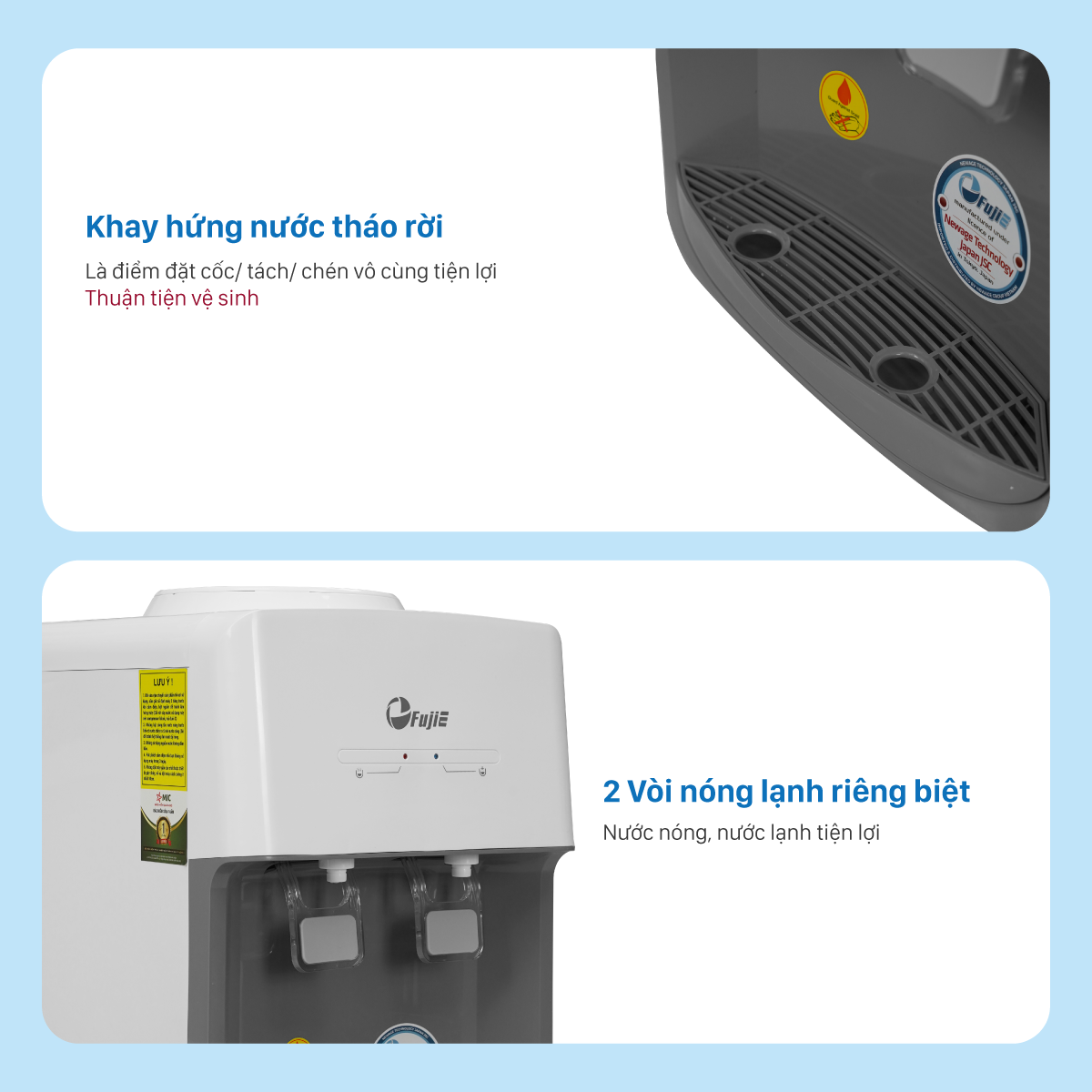 Cây nước nóng lạnh mini để bàn FujiE WD579E