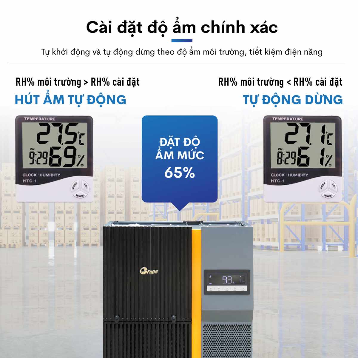 Máy hút ẩm công nghiệp FujiE HM-6240EN