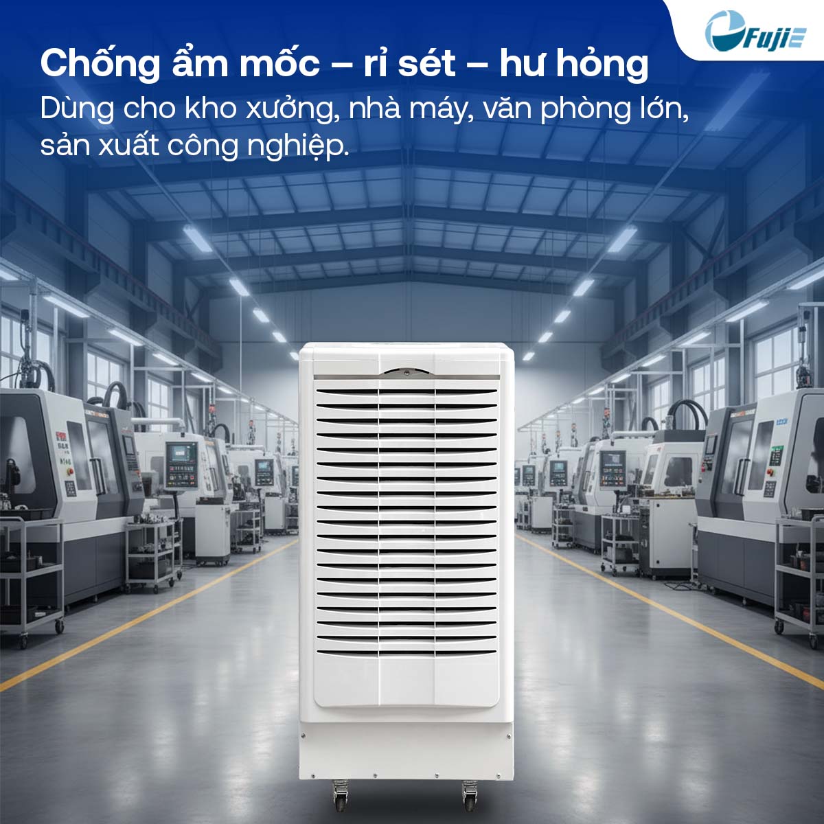 Máy hút ẩm công nghiệp FujiE HM-1500D
