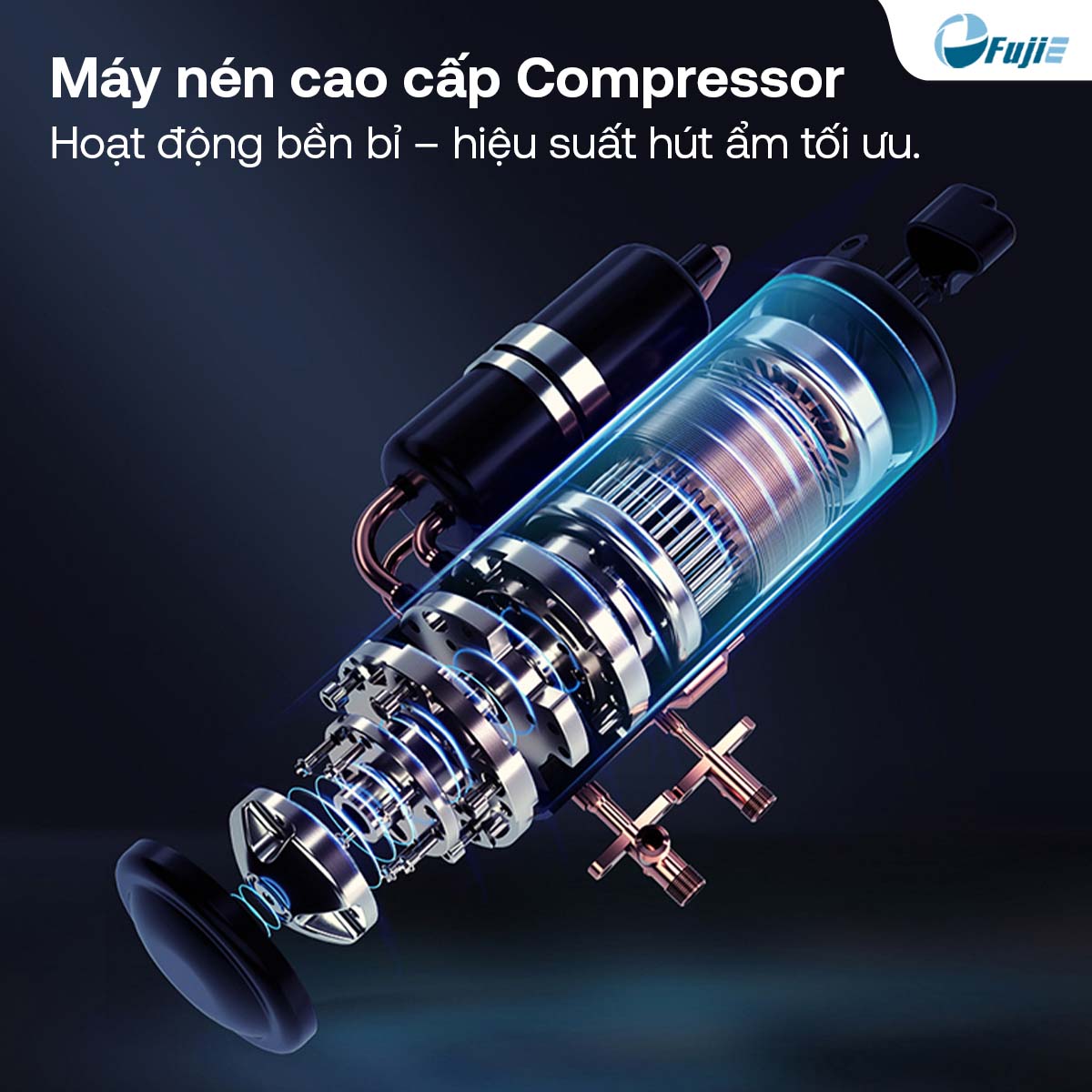 Máy hút ẩm công nghiệp FujiE HM-1500D