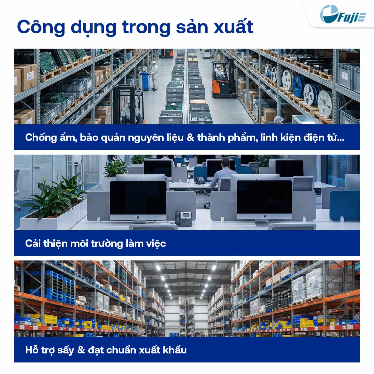 Máy hút ẩm công nghiệp FujiE HM-1500D