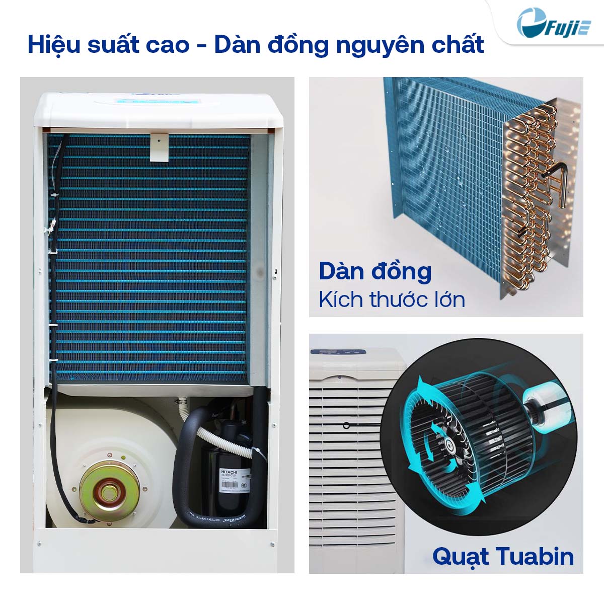 Máy hút ẩm công nghiệp FujiE HM-1500D