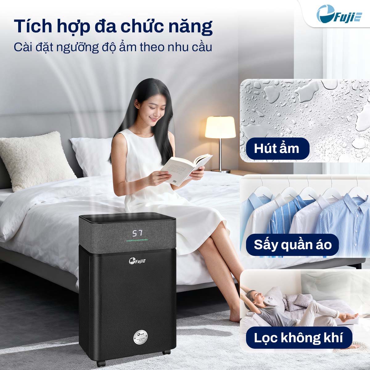 Máy hút ẩm dân dụng FujiE HM-916ED