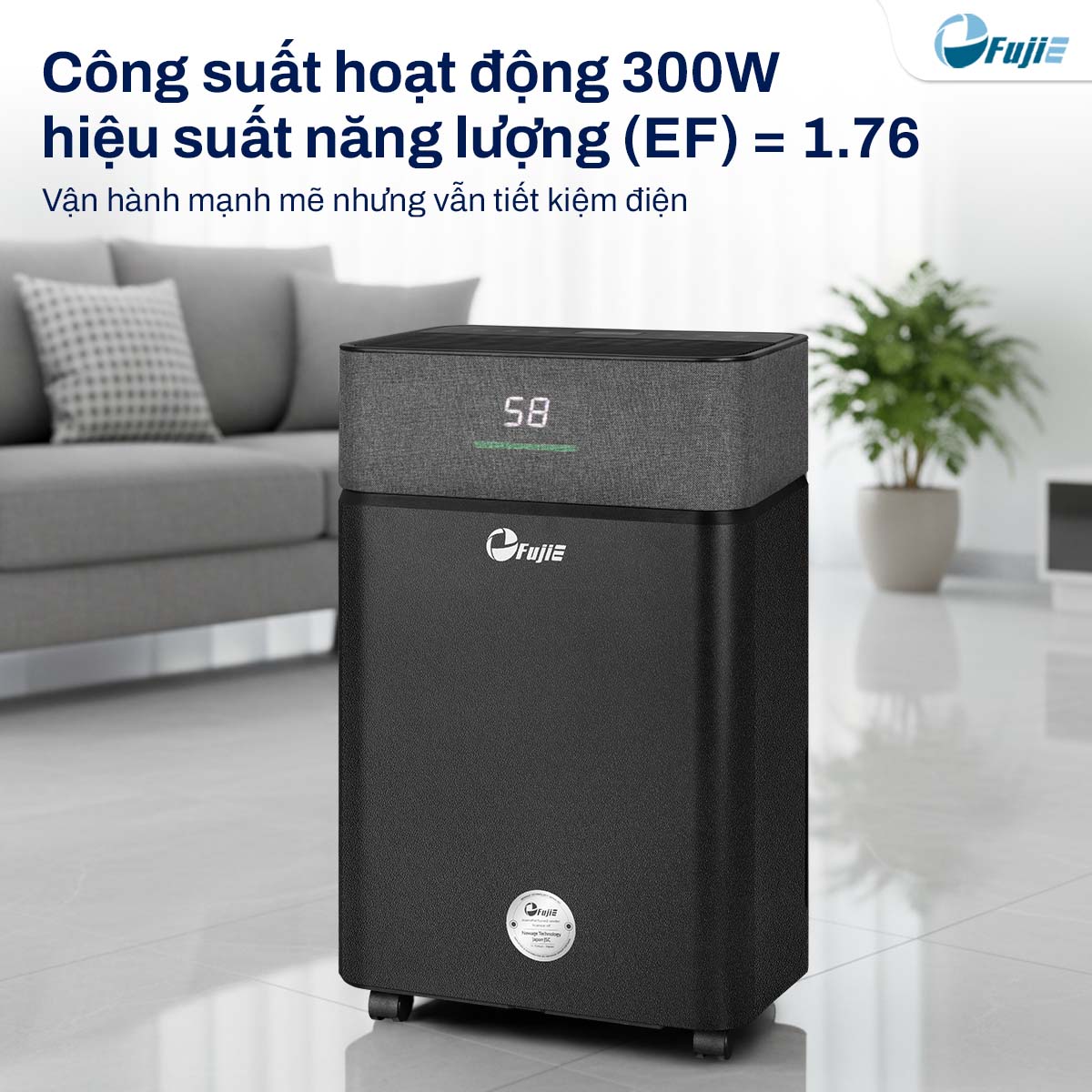 Máy hút ẩm dân dụng FujiE HM-916ED
