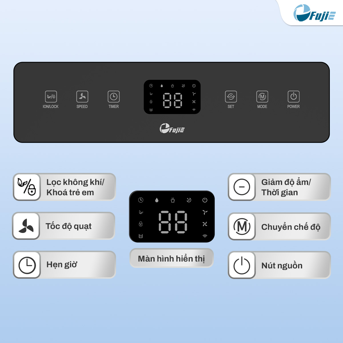 Máy hút ẩm dân dụng FujiE HM-920ED