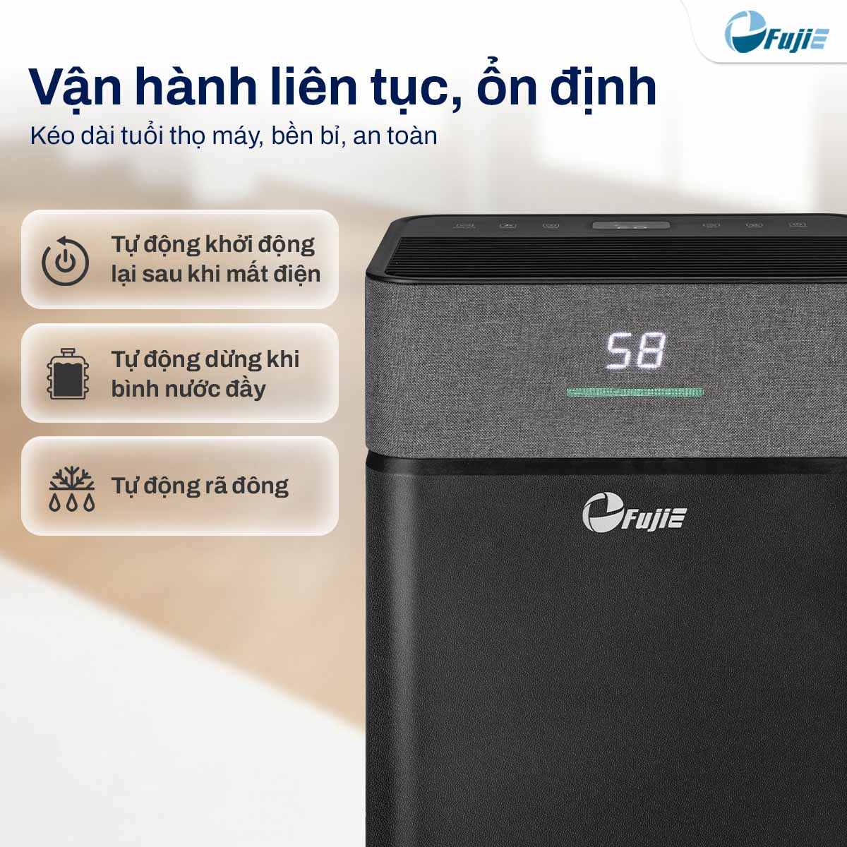 Máy hút ẩm dân dụng FujiE HM-920ED