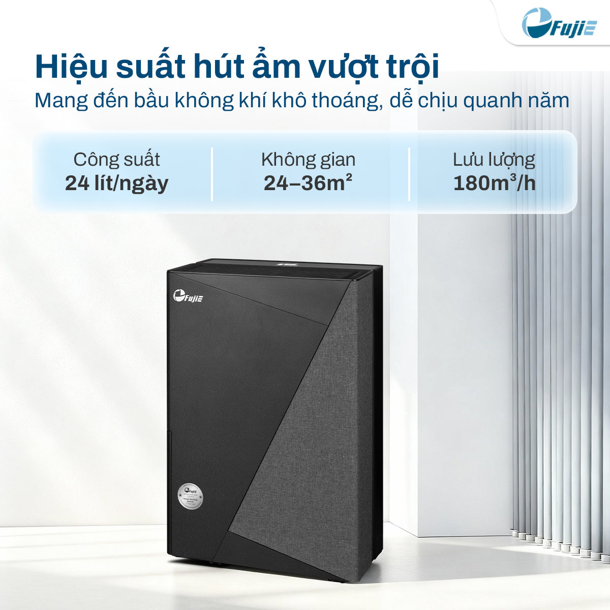 Máy hút ẩm dân dụng FujiE HM-924ED