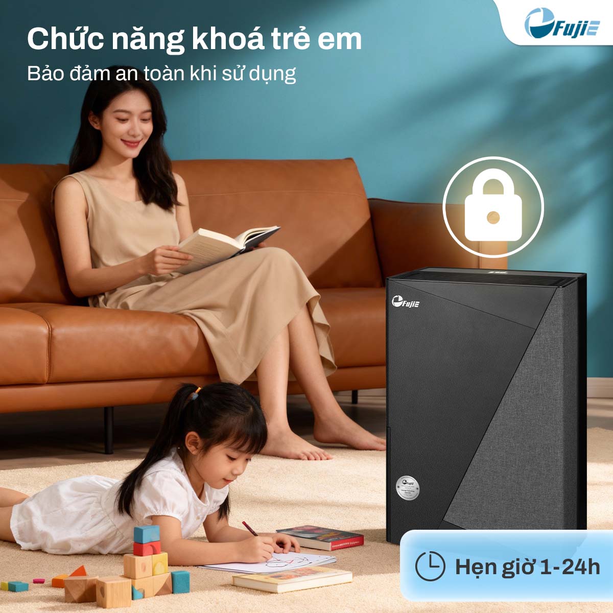 Máy hút ẩm dân dụng FujiE HM-924ED