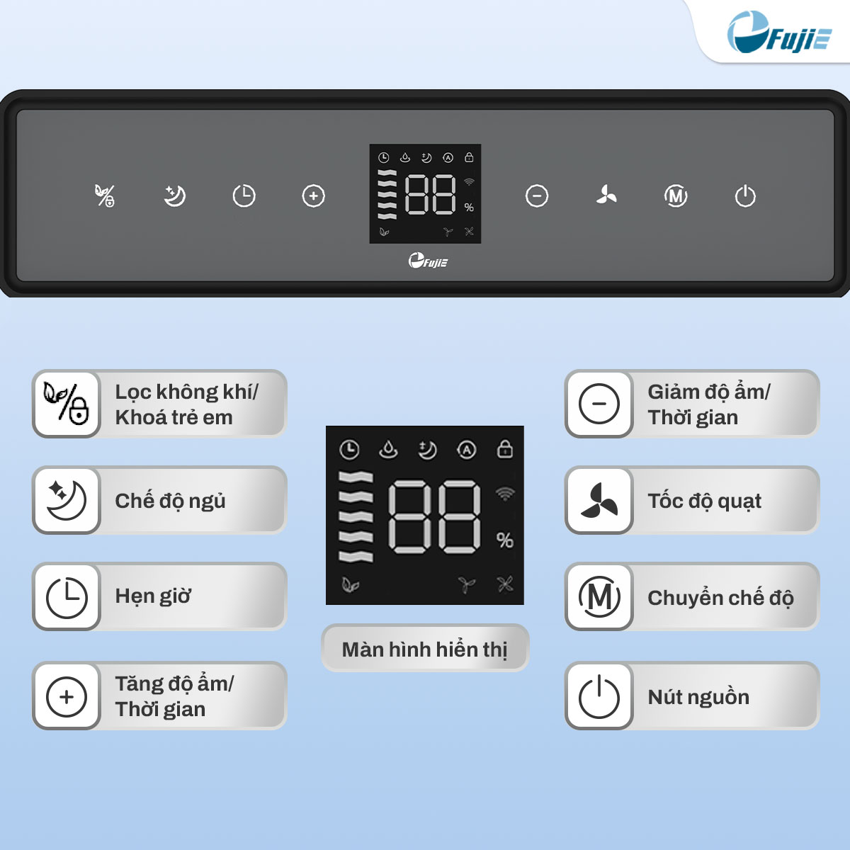 Máy hút ẩm dân dụng FujiE HM-924ED