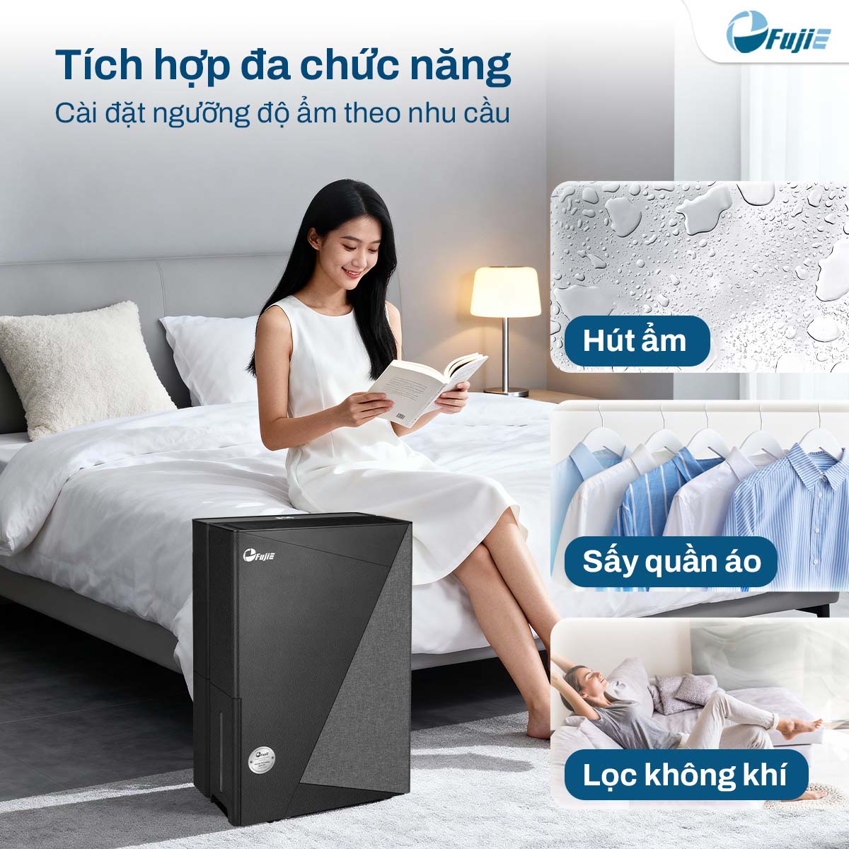 Máy hút ẩm dân dụng FujiE HM-924ED