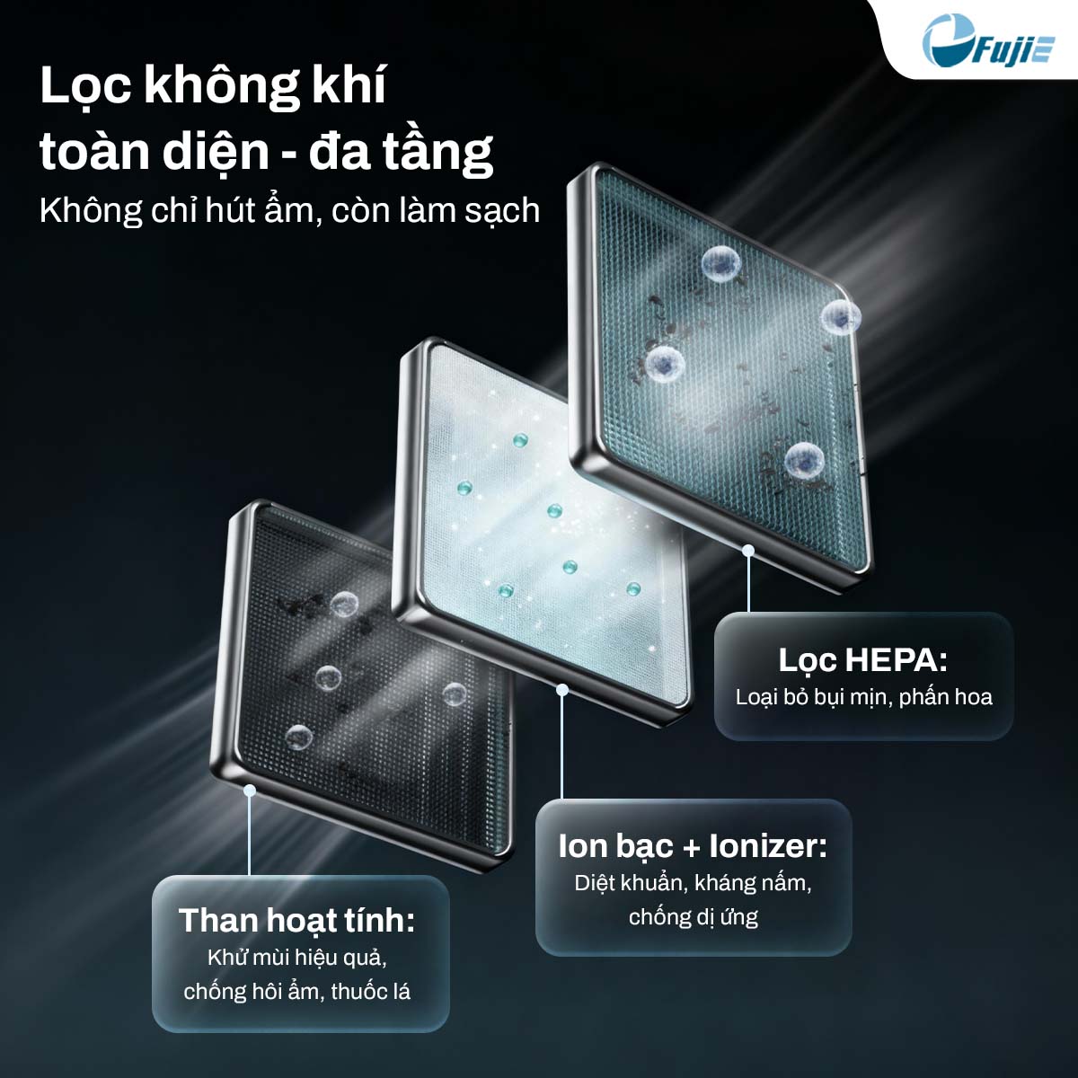 Máy hút ẩm dân dụng FujiE HM-924ED