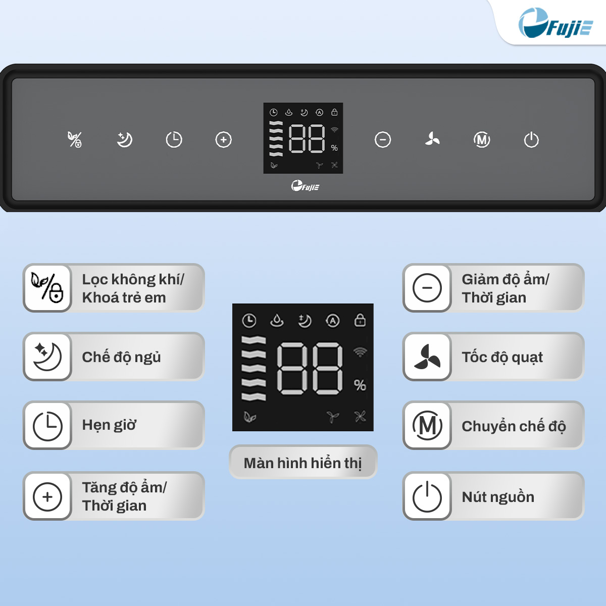 Máy hút ẩm dân dụng FujiE HM-930ED