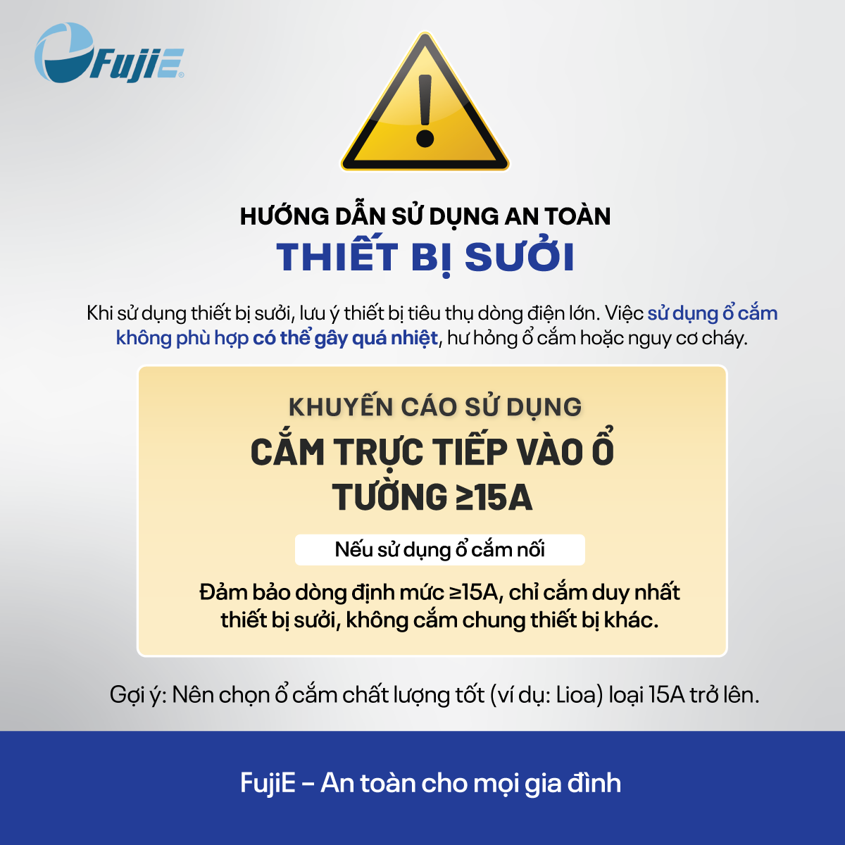 HDSD an toàn máy sưởi FujiE