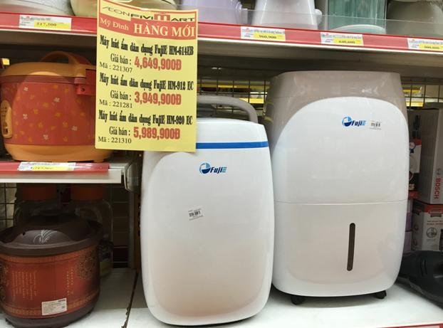 Máy hút ẩm FujiE đã có mặt trong hệ thống siêu thị Aeon Fivimart