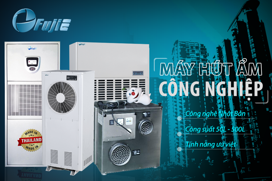 Ứng dụng của hãng máy hút ẩm FujiE vào quá trình kiểm soát độ ẩm khi bảo quản thiết bị điện